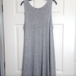Old Navy XL marled gray sleeveless swing dress